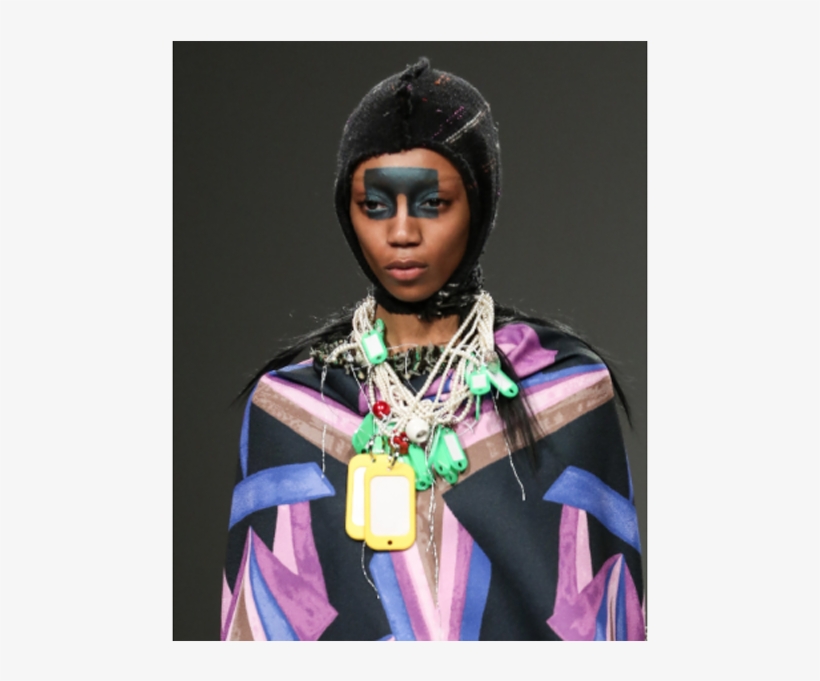 A Look From Matty Bovan Fall 2018, Photo - Model, transparent png #3265442