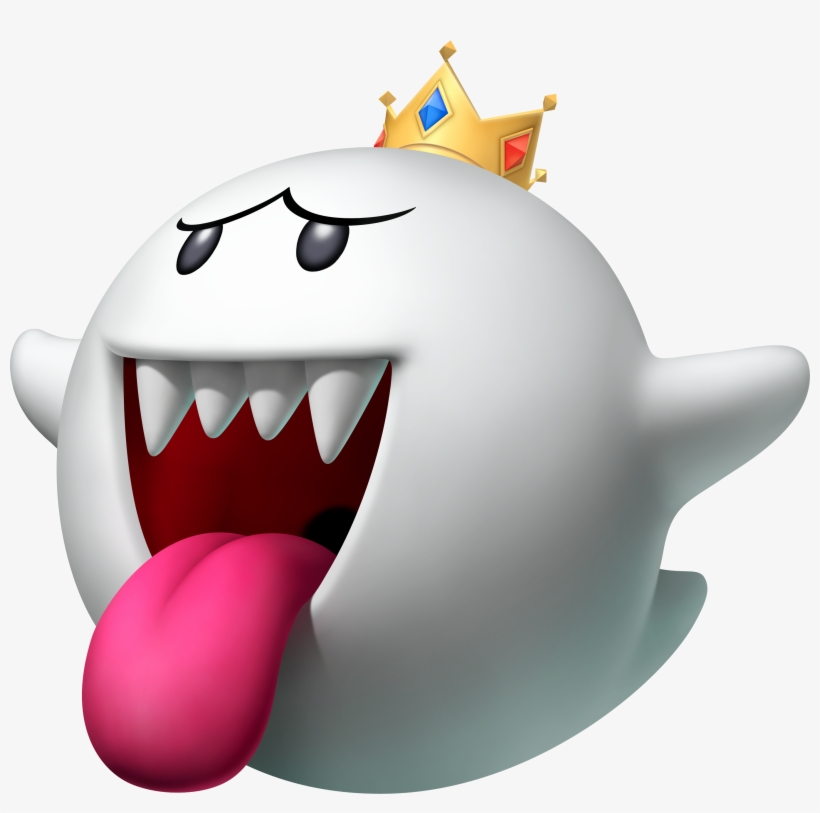 King Boo Mario Super Sluggers Render Art, transparent png #3265448