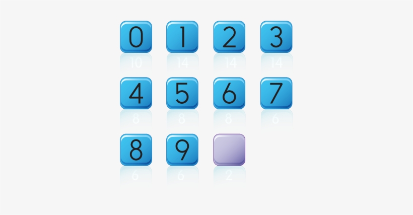 This Is The Distribution Of Tiles When The Game Starts - Square Game Buttons Png, transparent png #3265475