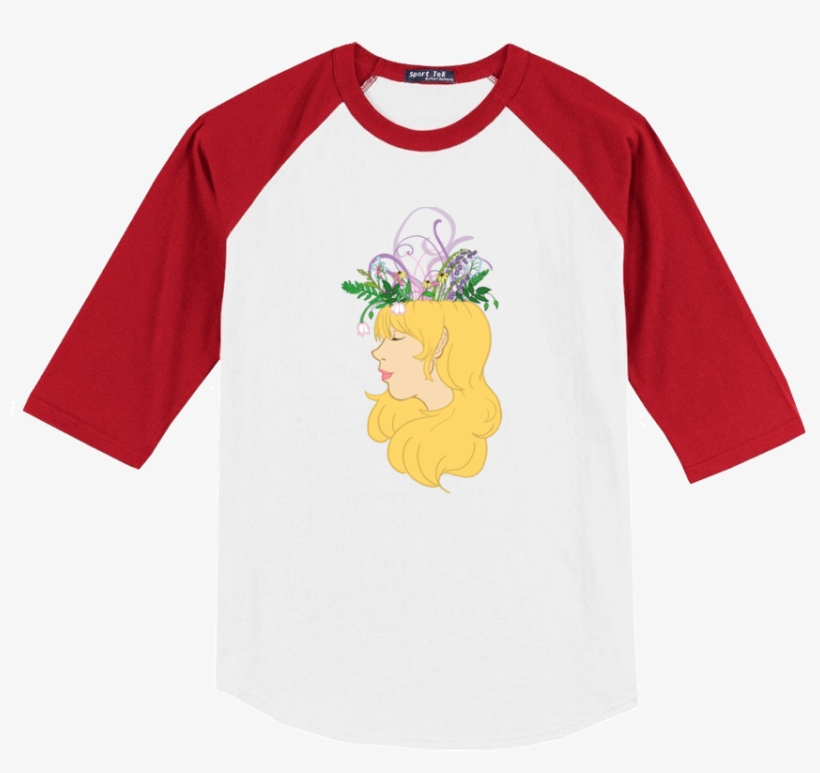 Flower Crown Baseball Tee - Big Sister Est 2019, transparent png #3265739