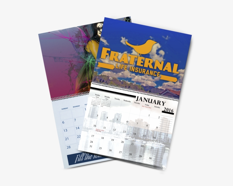 Spiral Binding Calanders - Full Custom Calendar Flyer, transparent png #3265763
