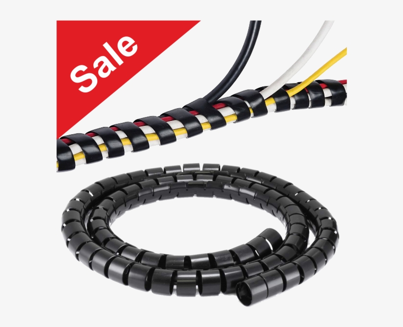 Spiral Binding Clearance - Monoprice 107028 30 Mm X 1.5 M Spiral Wrapping Bands, transparent png #3265906