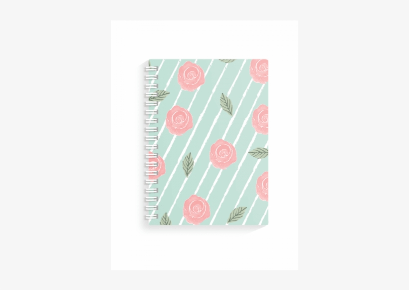 Botanical Roses Spiral Bound Soft Cover Notebook - Art Paper, transparent png #3266399