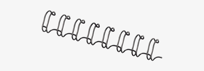 Boite De 100 Peignes Anneaux Métal 34 Boucles Noir,, transparent png #3266444
