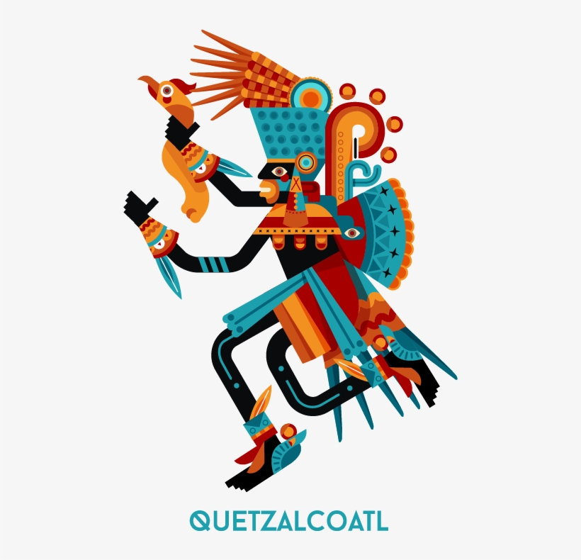 By Pedro Melo - Quetzalcoatl Aztecas Tezcatlipoca, transparent png #3266749