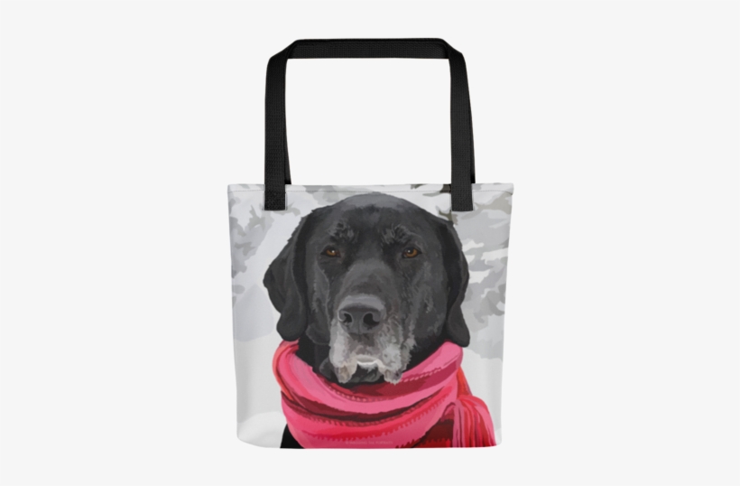 Fido The Black Lab - Tote Bag, transparent png #3267016
