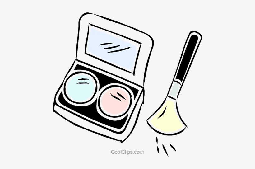 Cosmetics With Makeup Brush Royalty Free Vector Clip - Ilustração Pincel Maquiagem, transparent png #3267418
