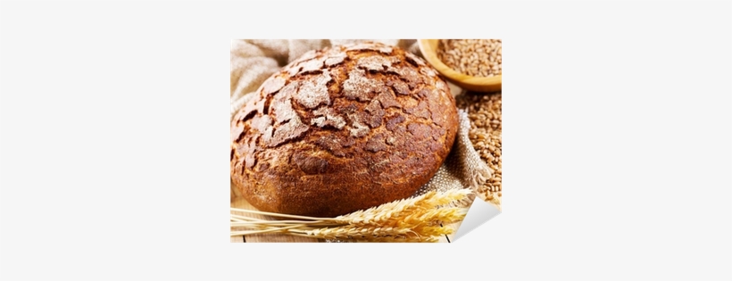 Vinilo Pixerstick Pan Fresco Con Espigas De Trigo • - 60 Bread Recipes: For The Family, transparent png #3267859
