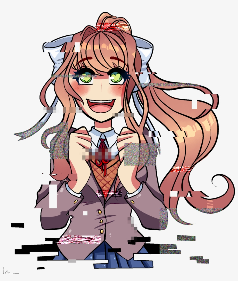 Doki Doki Literature Club Lizapproved - Cartoon, transparent png #3268250
