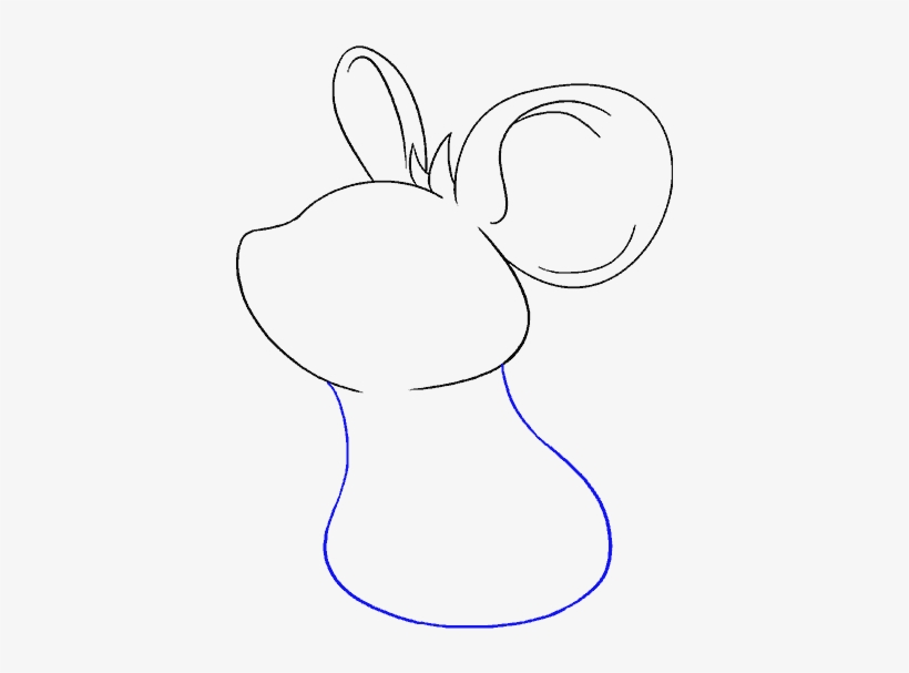How To Draw A Mouse - Line Art, transparent png #3268326