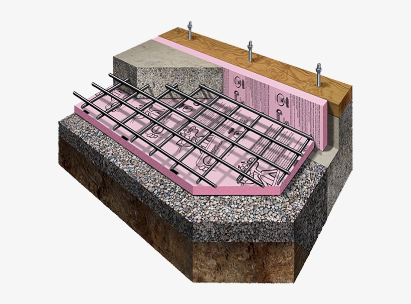Below-grade Under Slab System With Foamular® Rigid - Owens Corning, transparent png #3268522
