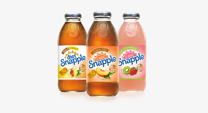 Snapple - Snapple Peach Tea, 16 Fl Oz Glass Bottles, 12 Pack, transparent png #3269095