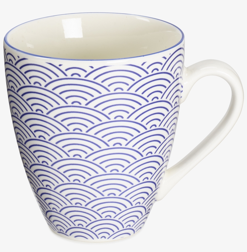Tokyo Design Studio Nippon Blue Waves Mug, transparent png #3269277