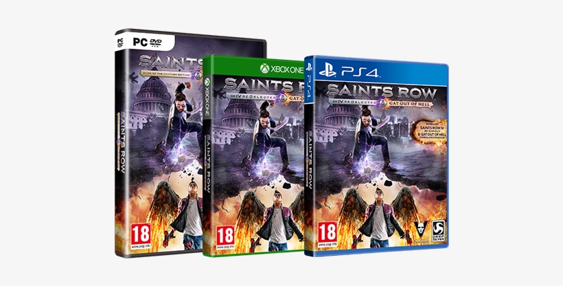Saints Row Iv Re-elected Gat Out Of Hell - Koch Media Saints Row Iv Re-elected, transparent png #3269501