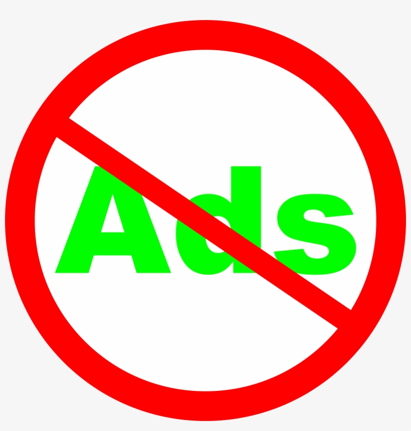 1200px-no Ads - Svg - Don T Click On Ads, transparent png #3270053