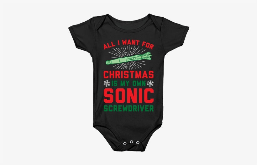 All I Want For Christmas Is My Own Sonic Screwdriver - Metroid Ridley T Shirt, transparent png #3270178