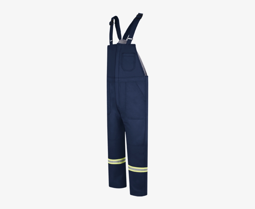 Deluxe Insulated Bib Overall With Reflective Trim - Bulwark Bib Overall, Navy, 46-1/2, transparent png #3270231