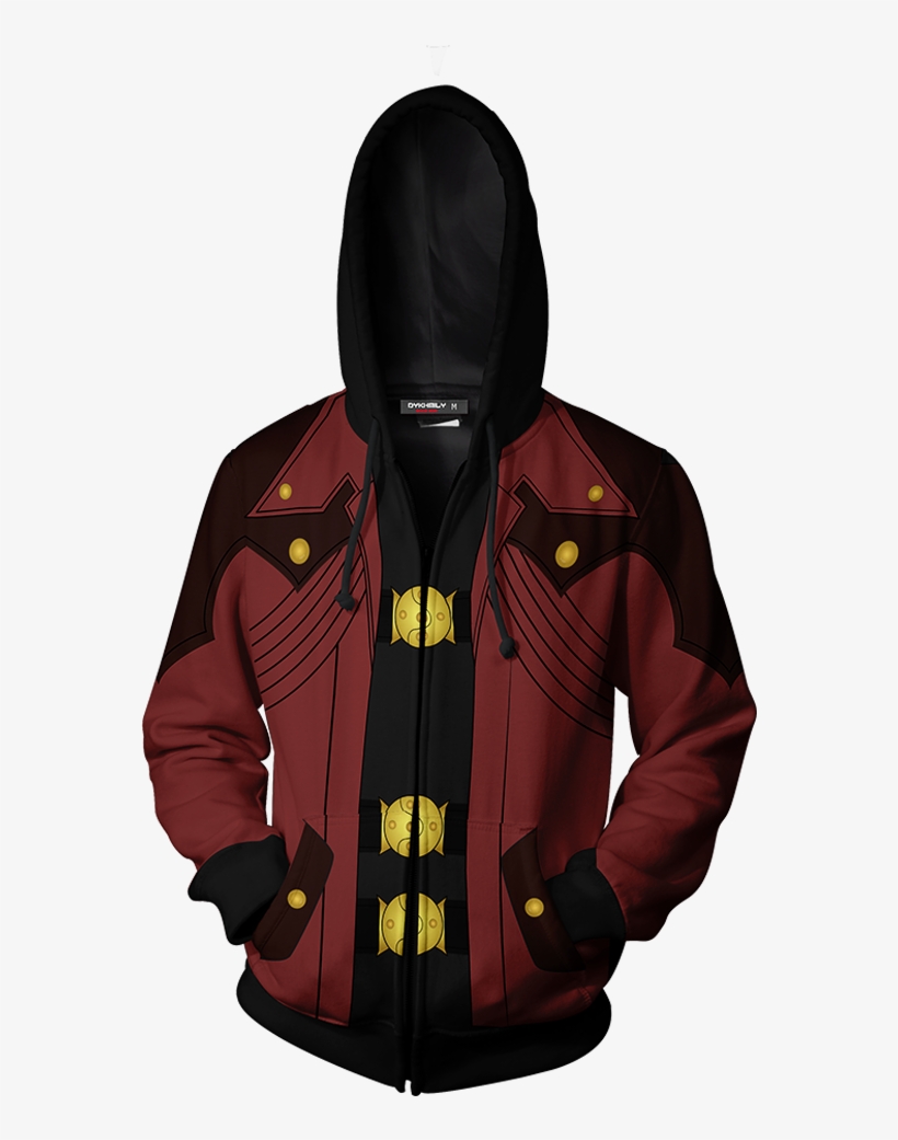 Dante Devil May Cry Cosplay Zip Up Hoodie Jacket - Ripple Junction Attack On Titan Survey Corps Adult, transparent png #3270506
