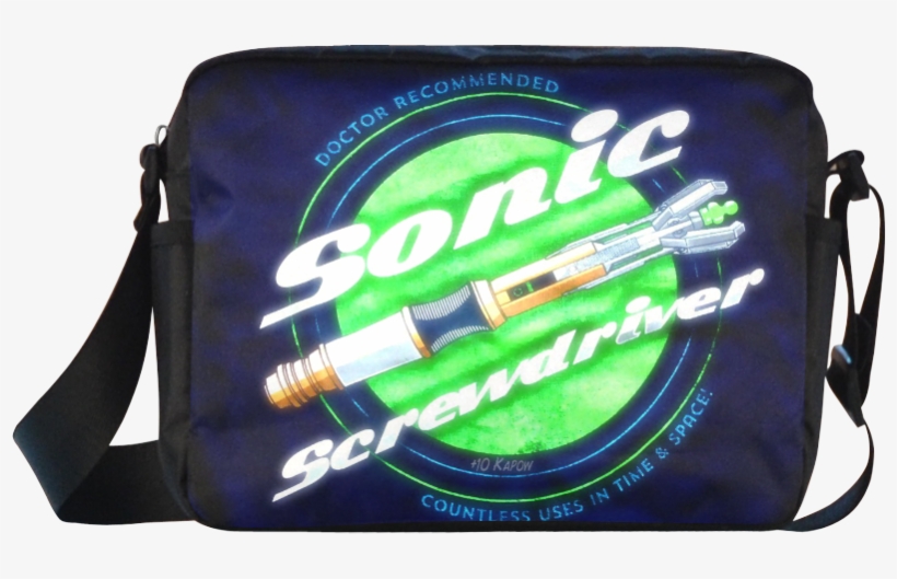 Dr Who Sonic Screwdriver Print Waterproof Crossbody - Messenger Bag, transparent png #3270532