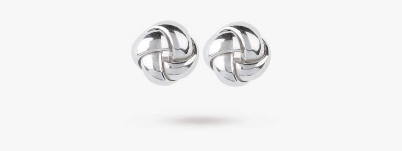 Italian Sterling Silver Small Knot Stud Earrings - Dyrberg/kern, transparent png #3270885
