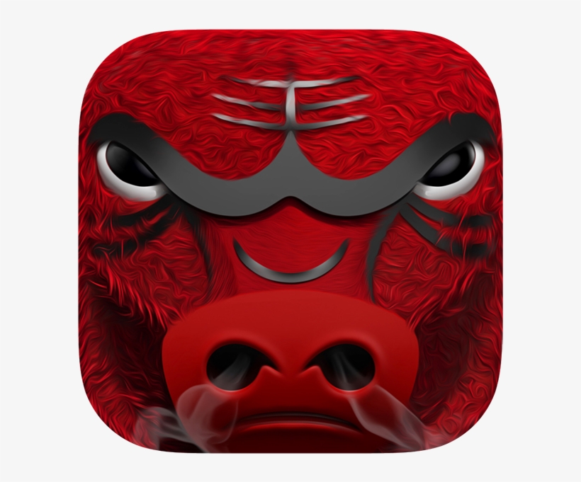 Chicago Bulls Theme Ios Icon - Face Mask, transparent png #3271528