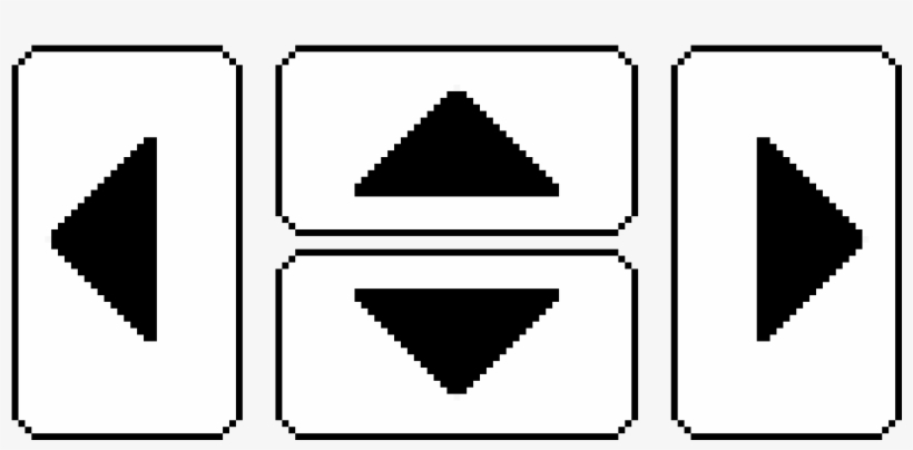 Arrow Keys - Pixel Art, transparent png #3271653