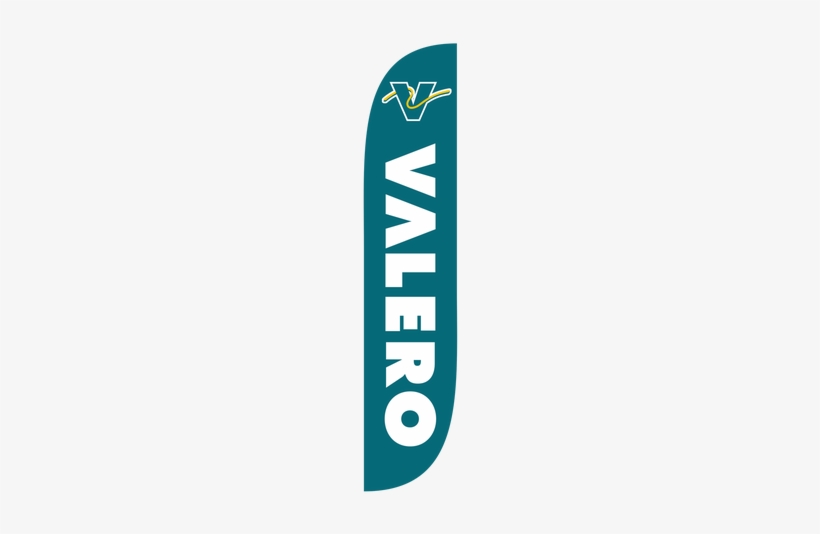 Valero Gasoline Feather Flag Teal - Valero Gasoline Feather Flag, transparent png #3271817