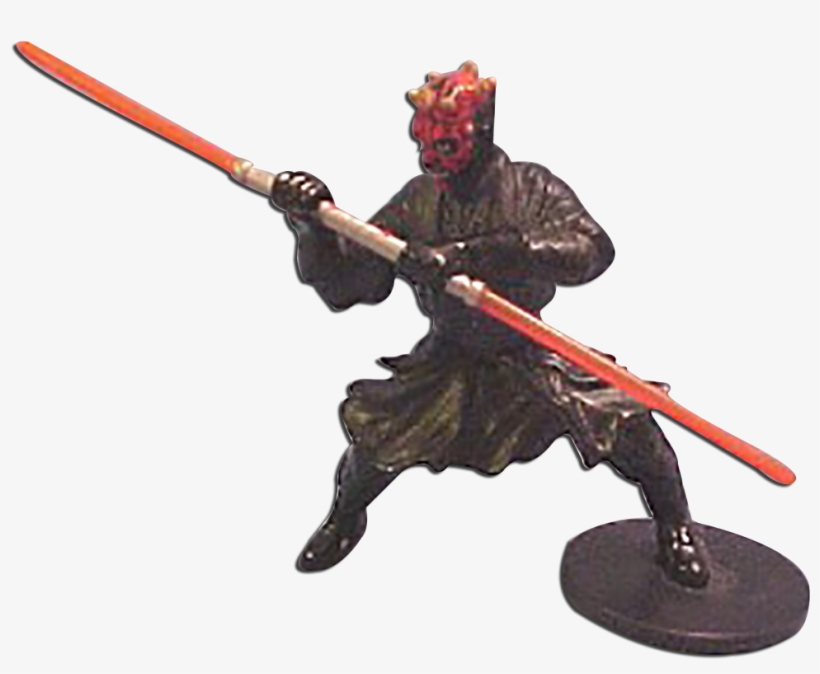 Star Wars Darth Maul With Red Light Saber Figure - Applause 1999 Star Wars Figures, transparent png #3272292