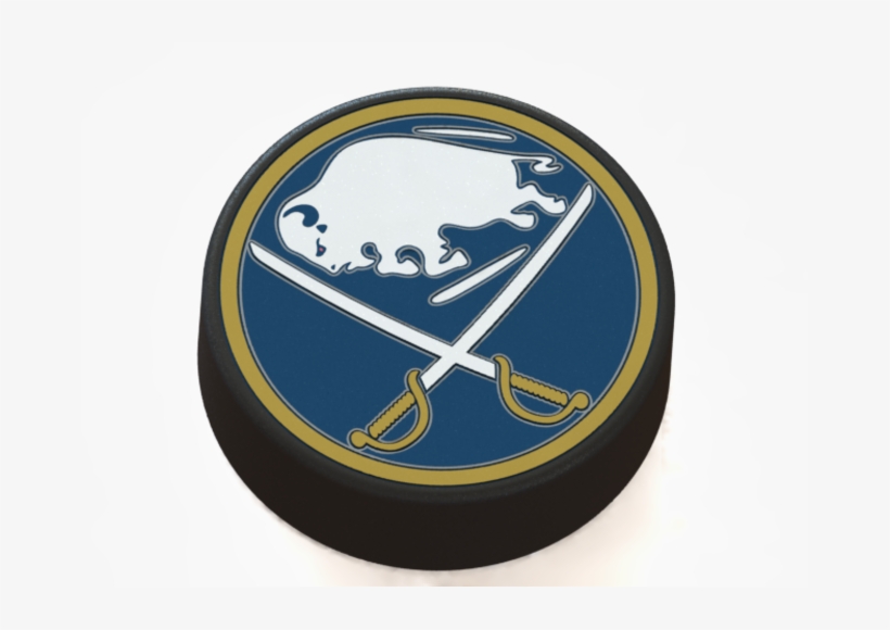 Buffalo Sabres Logo On Hockey Puck 3d Print - Buffalo Sabres 3d Logo, transparent png #3272295