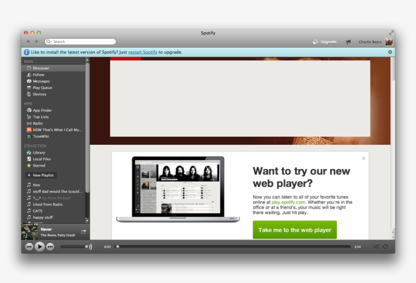 I've Clicked That "restart Spotify" Button About Ten - Multimedia Software, transparent png #3272725