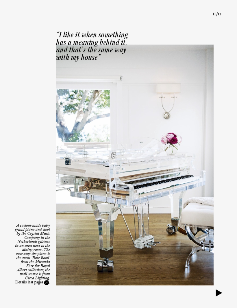 Asset P - Miranda Kerr Crystal Piano, transparent png #3272843