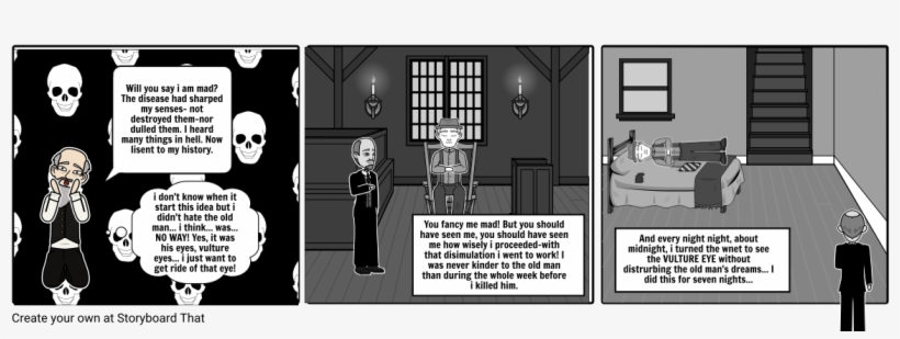 The Tell Tale Heart - Cartoon, transparent png #3273223