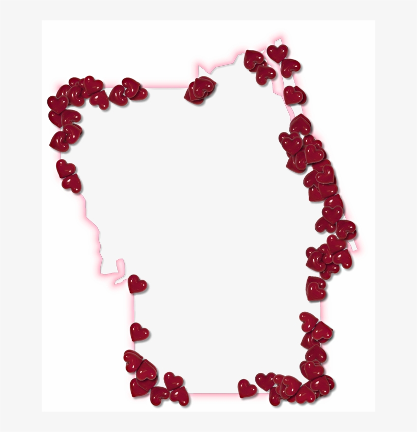 A Map Of Flagler With A Pink Glow Outline And Randomly - Map, transparent png #3273356