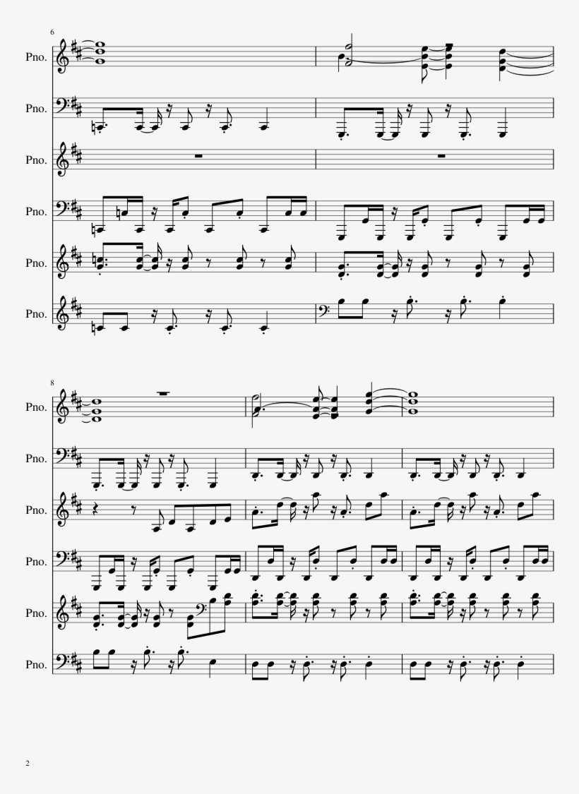 Lg-123700468 Sheet Music 2 Of 17 Pages - Sonic Lost World Theme Song Piano Sheet Music Easy, transparent png #3273401