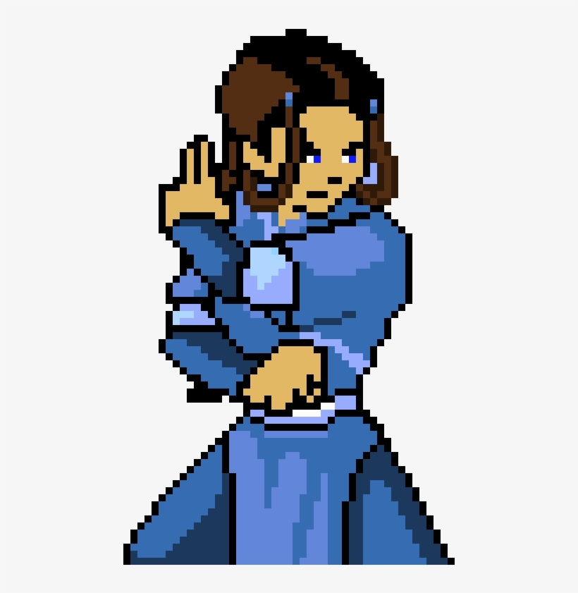 Katara - Avatar The Last Airbender Pixel Art, transparent png #3273682