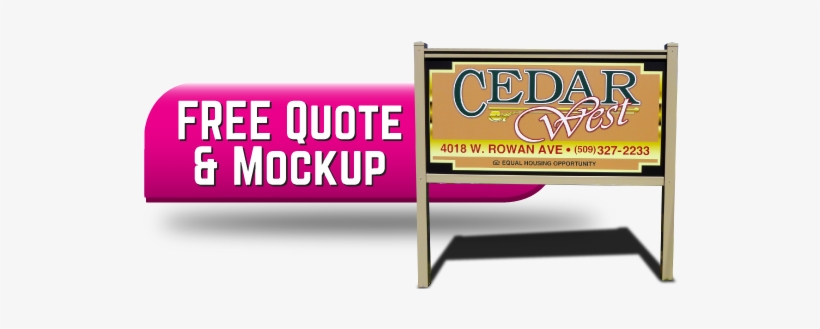 Request A Quote For Custom Post And Panel Signs, Give - Signage, transparent png #3273709