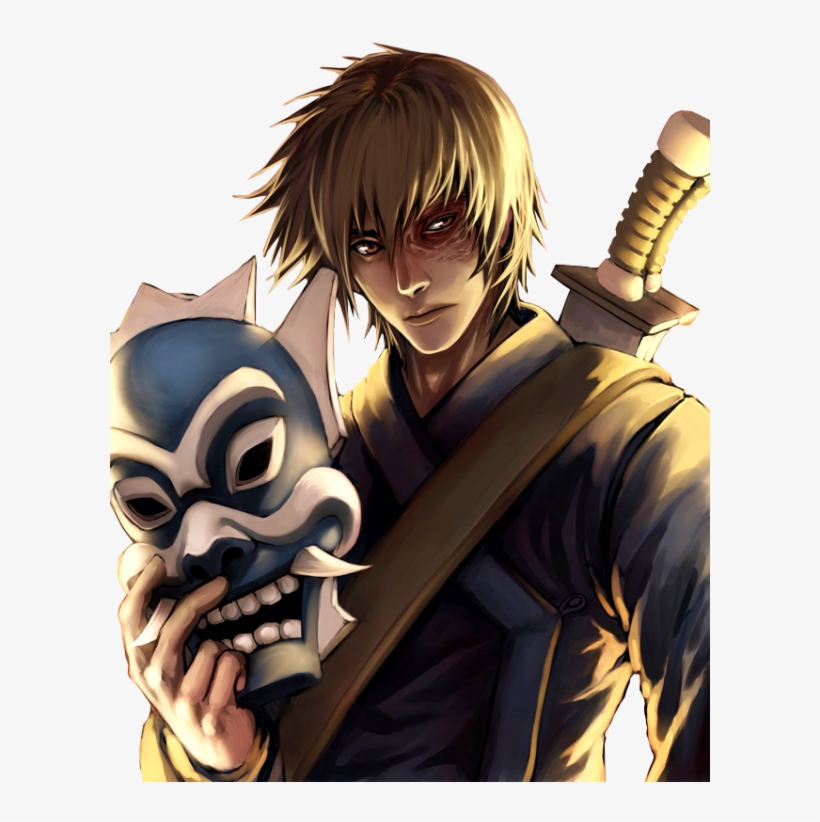 Prince Zuko Holding Mask-wm233 - Zuko Avatar Fan Art, transparent png #3274183