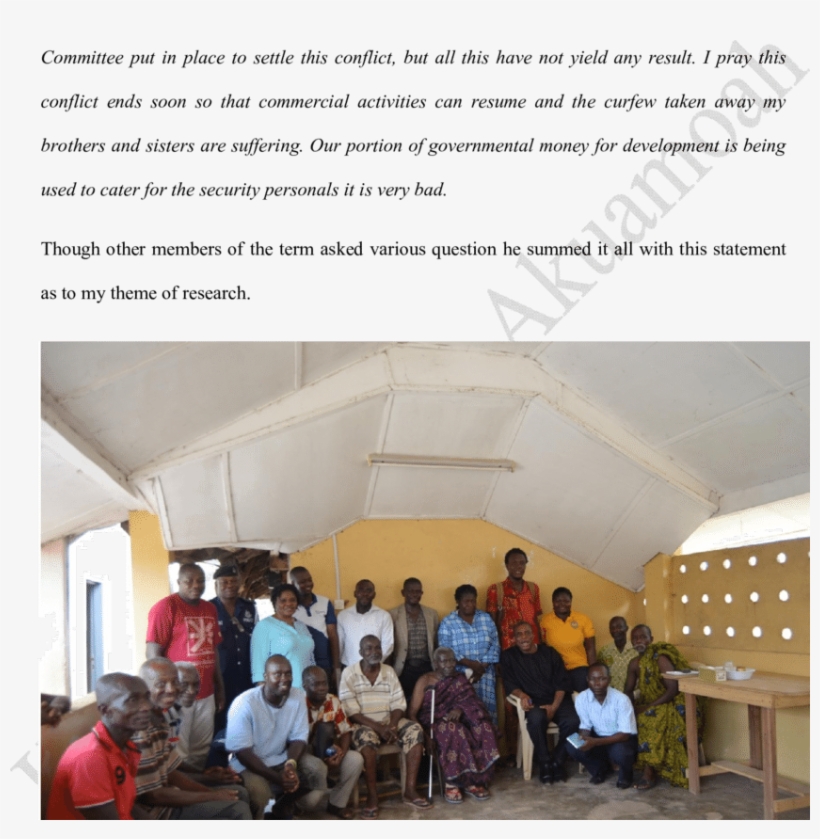 Nana Okotor Kofi Iii And Elders With Research Team - Canopy, transparent png #3275058