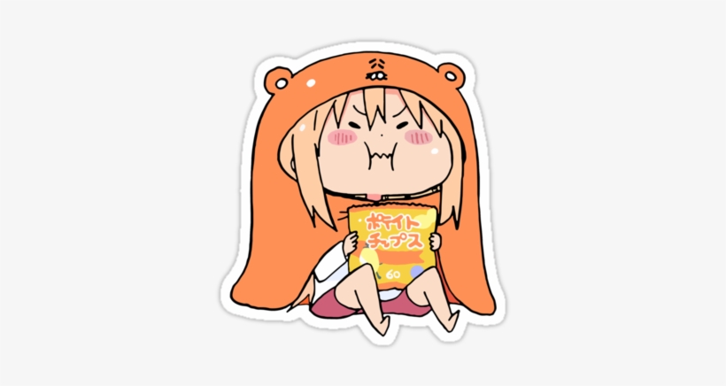 Umaru-chan Chips By Gentlemenwalrus Pegatinas Tumblr, - Himouto No Umaru Chan Hd, transparent png #3275795