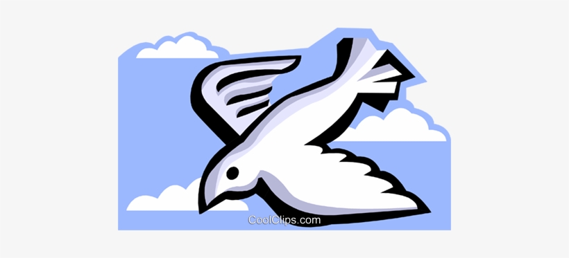 Stylized Dove Royalty Free Vector Clip Art Illustration - Colomba Stilizzata Png, transparent png #3276113