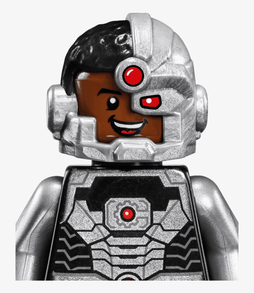 Lego Super Heroes - Justice League Cyborg Minifigure, transparent png #3276276