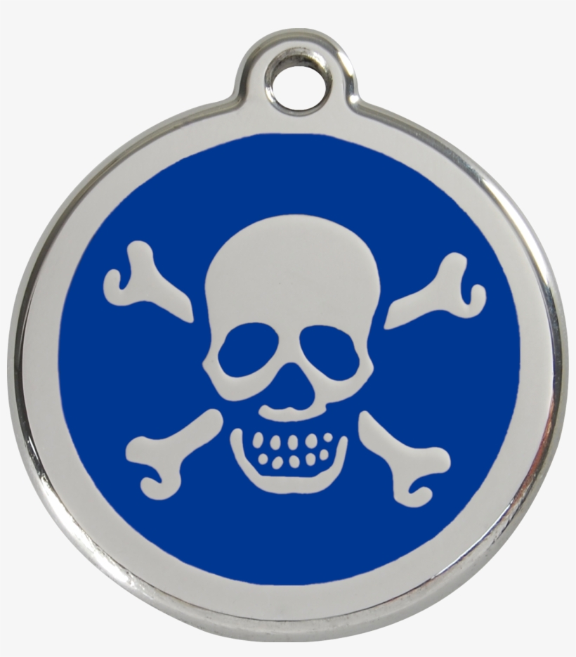 1xbnm, 9330725031678, Image - Red Dingo Skull Cross Bones Pet Id Tag - Red, transparent png #3276694