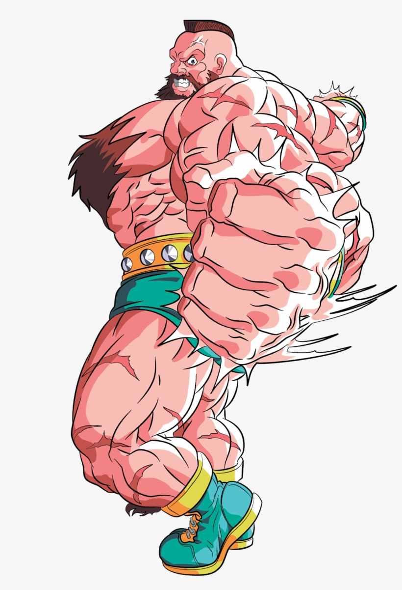 Street Fighter 2 Turbo Zangief, transparent png #3277026