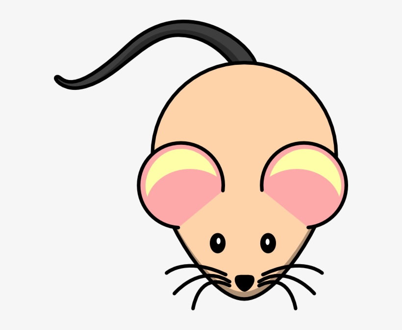 White Nude Mouse Clip Art - Cartoon Mouse Shower Curtain, transparent png #3277286