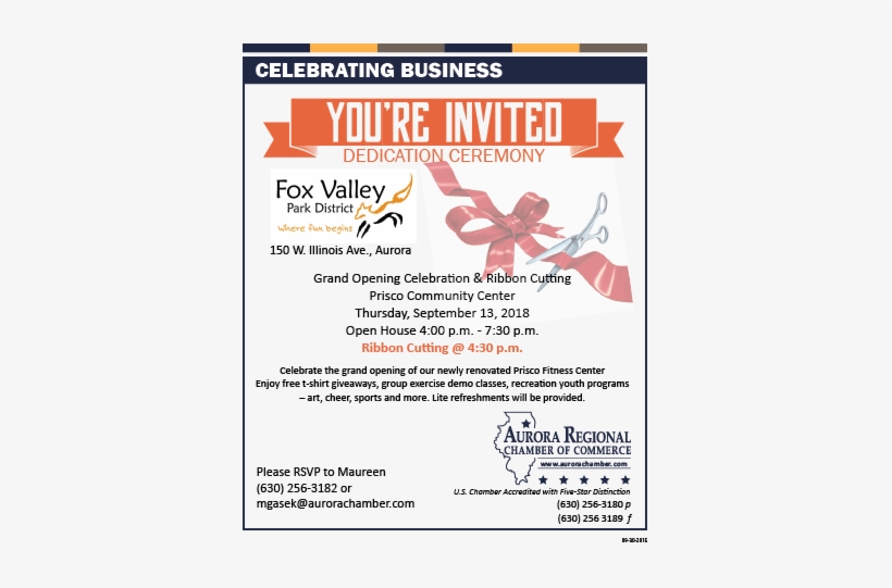 Ribbon Cutting & Grand Opening Prisco Community Center - Illinois, transparent png #3277489