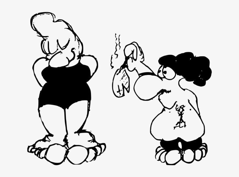 Him, Her And A Fish Clipart Png - Caricatura De Amor Gratis, transparent png #3277508