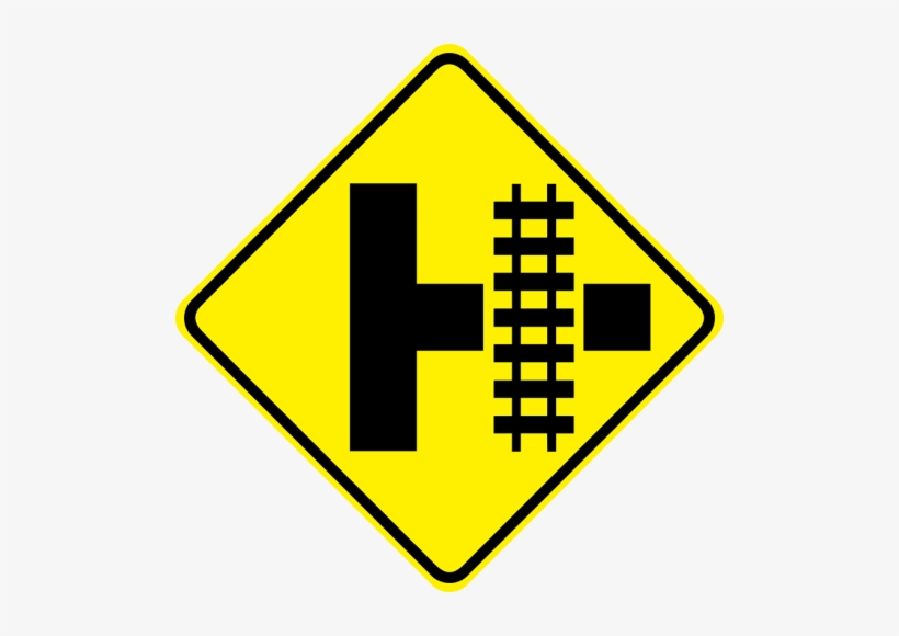 Railroad Crossing Sign, transparent png #3277935