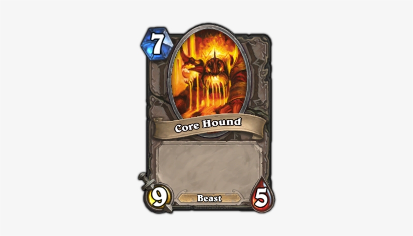 Corehound4 - Hearthstone Card Core Hound, transparent png #3278652