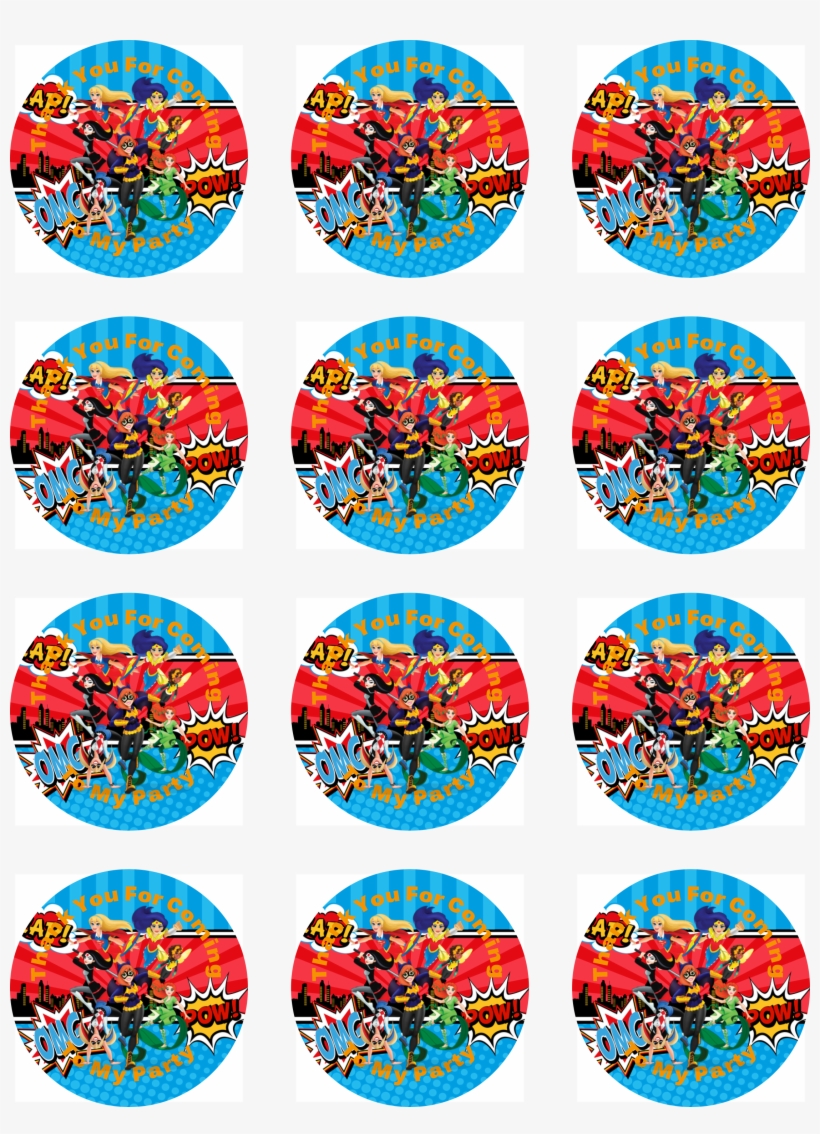 24 Dc Superhero Girls Stickers, transparent png #3279073