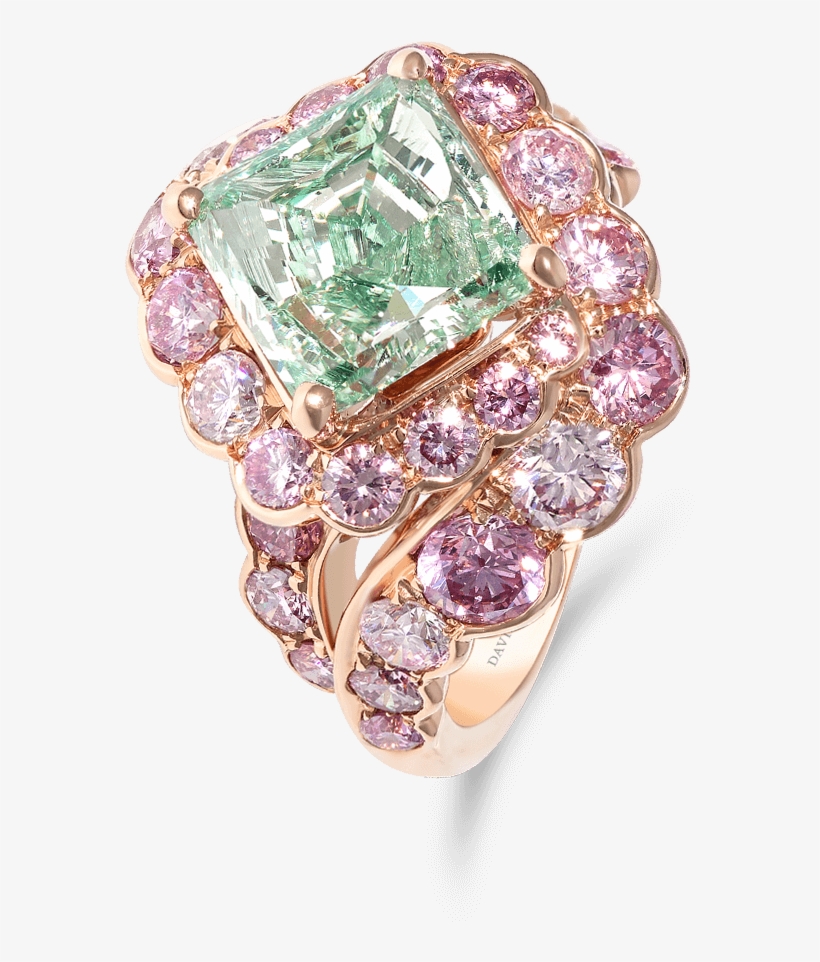 Ring 11012474 Green Diamond Ring Copy - Diamond, transparent png #3279405